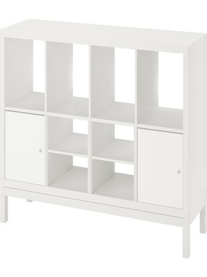 IKEA Beyaz Pratik Kitaplık Raf Ünitesi 147X94 cm