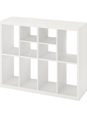 IKEA Beyaz Pratik Kitaplık Raf Ünitesi 147X77 cm