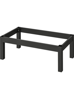 IKEA Siyah Modern Kitaplık Raf Ünitesi 76X39X18 cm