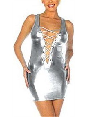 Feifei TP060776 Dekolte Parlak Elbise