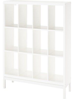 IKEA Beyaz Pratik Kitaplık Raf Ünitesi 147X129 cm