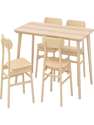 IKEA Huş Fonksiyonel Yemek Masası 4 Sandalyeli