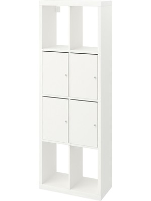 IKEA Beyaz Fonksiyonel Kitaplık Raf Ünitesi 77X147 cm