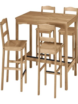 IKEA Beyaz Fonksiyonel Yemek Masası 4 Tabureli
