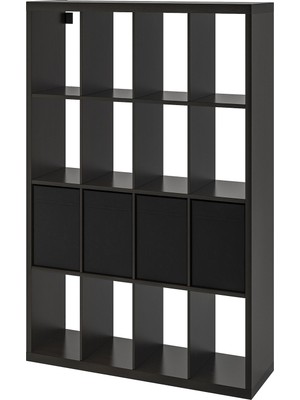 IKEA Venge Dayanıklı Kitaplık Raf Ünitesi 147X147 cm