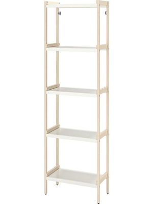 IKEA Beyaz Kullanışlı Kitaplık Raf Ünitesi 70X34X154 cm