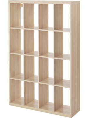 IKEA Meşe Kullanışlı Kitaplık Raf Ünitesi 147X147 cm