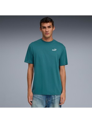 Puma Essential Relaxed No 1 Logo Erkek Yeşil Tişört