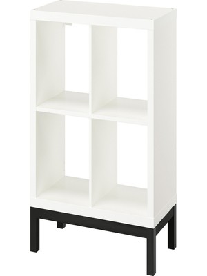 IKEA Beyaz Fonksiyonel Kitaplık Raf Ünitesi 77X94 cm