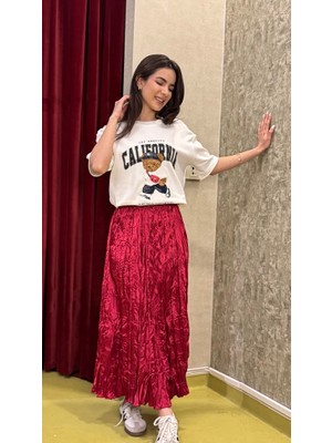 Kıraşlı Saten Etek