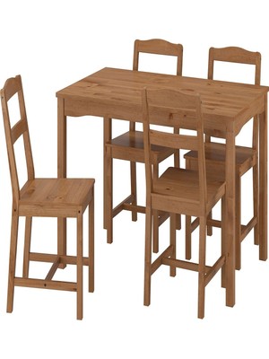 IKEA Beyaz Fonksiyonel Yemek Masası 4 Sandalyeli