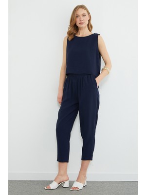 FullaModa Basic Beli Lastikli Salaş 2 Li Takım