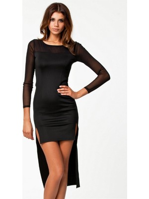 Bilfold TP100775 Uzun Kısa Moda Elbise