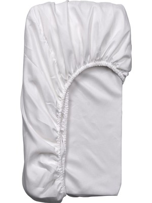 IKEA Beyaz Dayanıklı Lastikli Çarşaf 160X200 cm