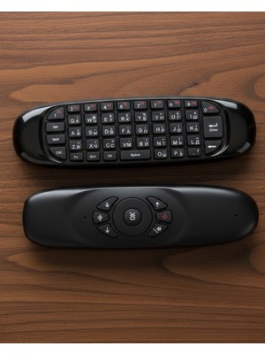 Çift Taraflı Hava Mouse Kablosuz Klavye ve Uzaktan Kumanda