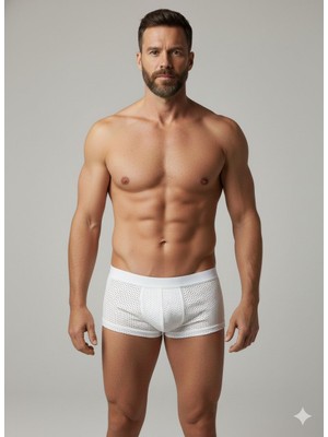 Cosmos E-Ticaret Erkek Beyaz File Boxer