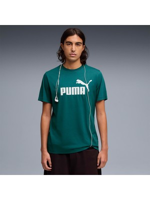 Puma Essentials No 1 Logo Erkek Yeşil Tişört