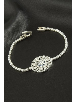 Ieg™ Nazar Zirkon Taşlı Çocuk Bileklik 16 cm