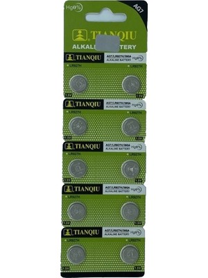 Katre46 Tıanqıu Ag7 LR927/395 Alkalin 10'lu Düğme Pil