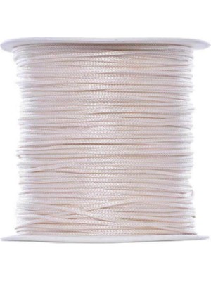 Urfakent Paraşüt Ipi, Bileklik-Kolye Örgü Ipi 1 mm 50 Metre Ekru