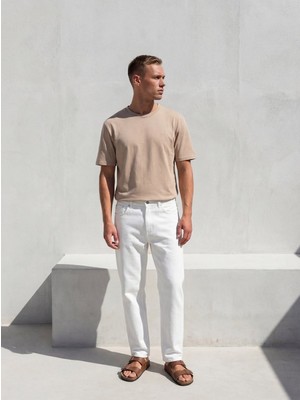 LTB Basic Regular Bej T-Shırt