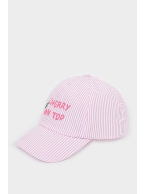 DeFacto Çizgili Cap Şapka Kız ÇOCUK D8426A826SM