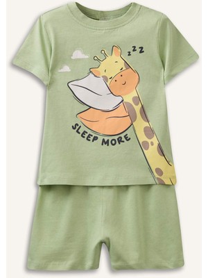DeFacto Desenli 2'li Pijama Takımı Erkek Bebek G8862A526SM