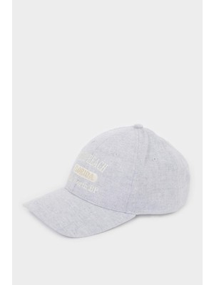 DeFacto Kadın Nakışlı Keten Cap Şapka B7809AX26SM