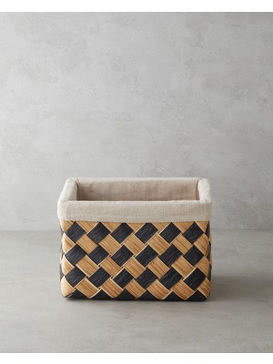 English Home Resta Sepet 19X18CM Natural-Siyah