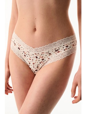 Penti Krema Pembesi Comfy Pamuklu Brazilian Külot