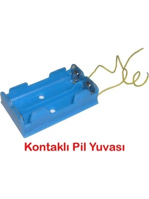 Çerçici Pil Yuvası - Okul Deney Pil Yatağı 10 Adet