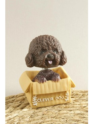 Zero Land Techmrt Köpek Işıklı Masa Lambası - Kahverengi