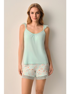 Suwen Rayne Atlet Şort Pijama Takımı