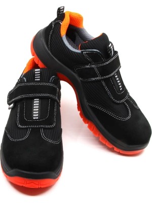 Emex Milano Çelikburun Süet Ayakkabı Turuncu