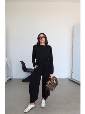 Özge Özgenç Beli Lastikli Şalvar Pantolon