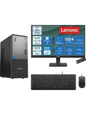 Lenovo Thinkcentre Neo 50T Gen 5  Intel® Core™ İ7-14700 48GB Ddr5 256GB SSD Intel® UHD Graphics 770 WIN11PRO +23.8 Monitör Mini Tower Masaüstü Bilgisayar 2312UD001UTRP16+ZETTAUSBBELLEK