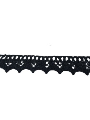 Uravas Store Kopanaki Dantel En 1,5 cm Siyah 10 Metre