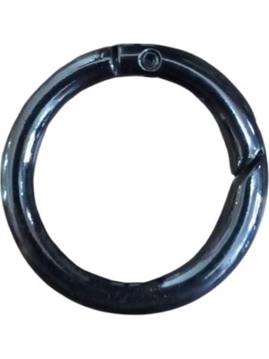 Uravas Store Çanta Halkası Yuvarlak 3 cm Siyah