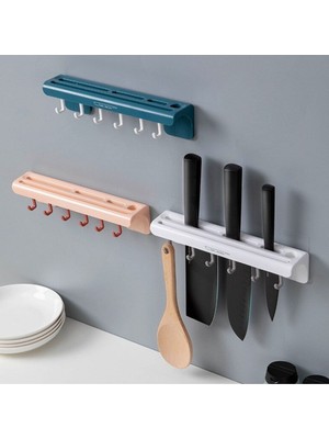 Uravas Store® Pratik Çoklu Askısı Mutfak Düzenleyici Organizer Dayanıklı Bıçaklık