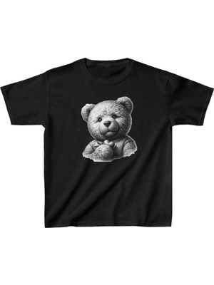 Velmora Fashion Baskılı T-Shirt - Siyah -
