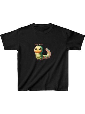 Velmora Fashion Baskılı T-Shirt - Siyah -