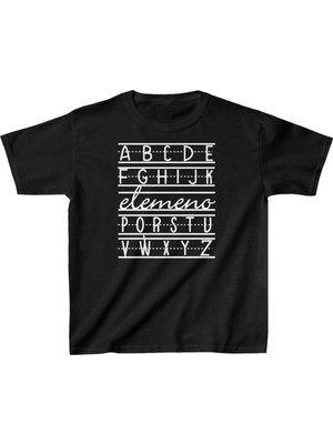 Velmora Fashion Baskılı T-Shirt - Siyah -