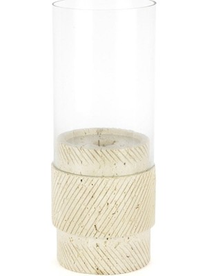 Mikasa Moor Mumluk Cam Mermer Krem 10X27 cm 115163