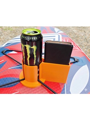 Print Zone Stand Up Paddle (Sup) Board Uyumlu Bardaklık ve Telefon Tutucu Organizer