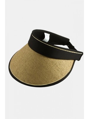 Marsilyan Kasketli Hasır Plaj Şapkası