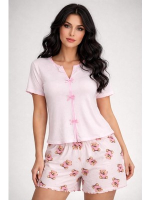 Pemilo Kadın 01591 Kaşkorse Şortlu Pijama Takımı