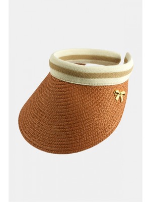 Marsilyan Fiyong Kasketli Hasır Plaj Şapkası