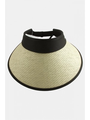 Marsilyan Kasketli Hasır Plaj Şapkası