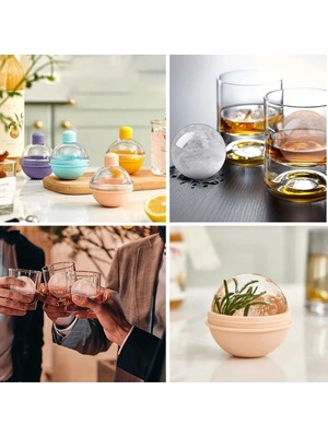 Uravas Store® Hunili Altı Silikon Kolay Çıkabilen Büyük Boy Küre Buzluk