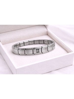 Uravas Store Çelik Nomination Bileklik Ikizler Burcu | Paslanmaz Çelik Burç Bilekliği | Modern ve Tasarım